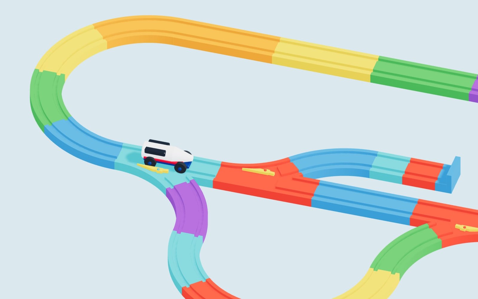 Weiche als farbiges 3D-Druck-Modul
